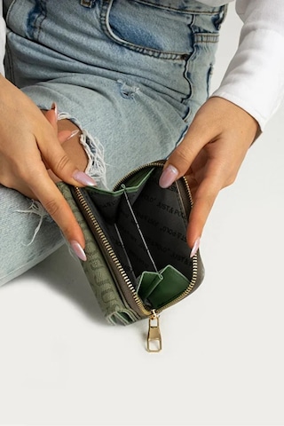 Just Polo Kadın Bol Kartlık Ve Kağıt Para Bölmeli Bölmeli Fermuarlı & Kapaklı Cüzdan Shopper Yeşil
