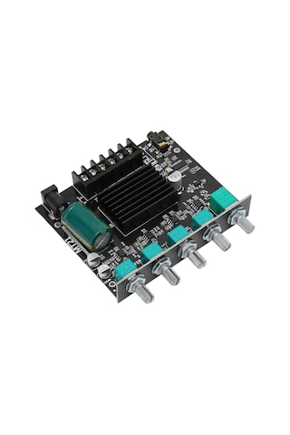 Konesam 2.1 Kanal Bluetooth 5.0 Güçlü Amfi Kartı, 50w+50w+100w Çıkış, Aux Girişi, Tekerlekli Regülasyon, Ters Bağlantı Ve Aşırı Isı Koruması, 4-8ω Hoparlör Uyumlu