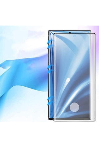 Samsung Galaxy Note 20 İle Uyumlu Şeffaf Esnek Kavisli Ekranı Tam Kaplayan Pet Ekran Koruyucu