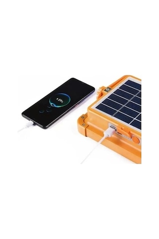 200 Watt Güneş Enerjili Solar Projektör Ve Kamp Aydınlatması Fener Işıldak Ve Powerbank