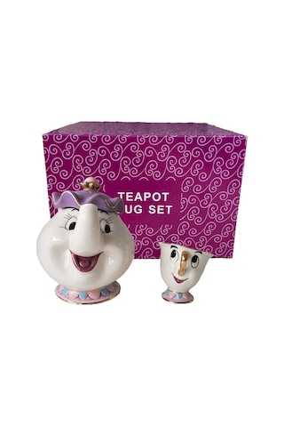 Pazly Sevimli Seramik Çaydanlık Çay Bardağı Ve Kupa