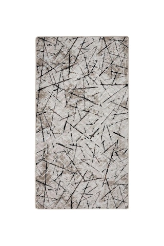 Halı Vizon Cool Karo Yıkanabilir Kaymaz Kesme Ince Yolluk Kilim Salon Halısı Modelleri, Karo-vizon-saçaksız, 40x60 Genel