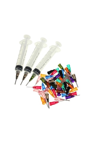 50 Adet Smt Smd Lehim Pastası Yapıştırıcı Tutkal Sıvı Dağıtıcı + Dağıtım İğnesi