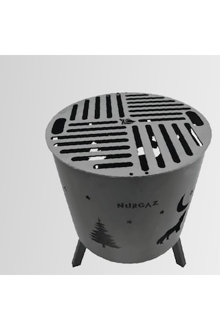 Nurgaz Ng N066 Kamp Orman Şöminesi Izgaralı Çok Renkli