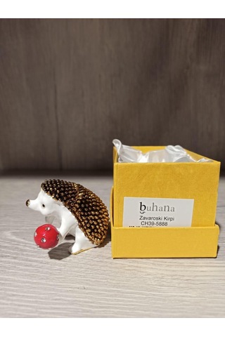 Swarovski Taşlı Kirpi Mücevherlik / Dekoratif Biblo