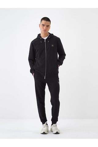 Xint Siyah Pamuk Dokulu Regular Fit Sweat Mont 350193