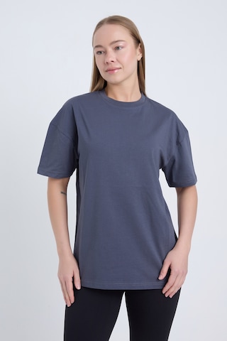 Velvoria Unisex Oversize Basic 3'lü Antrasit Renk T-shirt Çok Renkli19