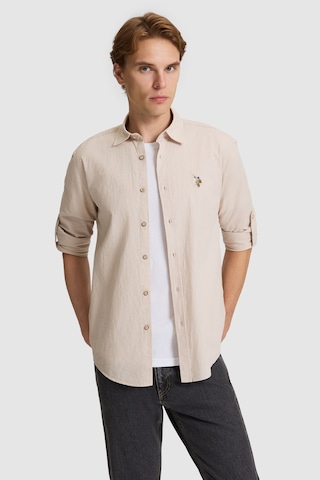 U.S. Polo Assn. U.s. Polo Assn. Erkek Taş Gömlek Basic 50320262-vr049 Taş Rengi