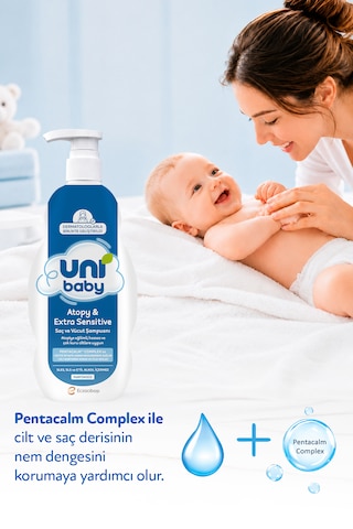 Uni Baby Atopy & Extra Sensitive Atopik Ciltlere Özel Saç ve Vücut Şampuanı 500 Ml