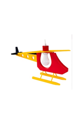 Kdf001h Çocuk Odası Helikopter Sarkıt Avize Renkli Tasarım / E27 Duy Renk