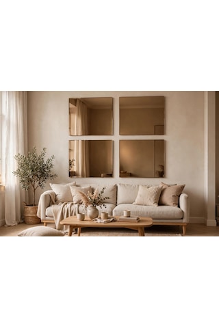 20x20 Cm Bronz Ayna 1 Adet