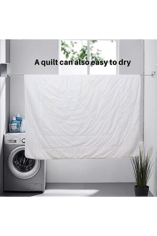 Ganzhoushop 1 Adet 4.2m Açık Hava Geri Çekilebilir Çamaşır İpi, Çelik Geri Çekilebilir Çamaşır İpi, Gümüş Çok Renkli