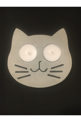 Kedi Yüzü Mumluk - Tealight Mum