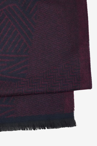 Altınyıldız Classıcs Erkek Lacivert Bordo Desenli Standart Fit Atkı
