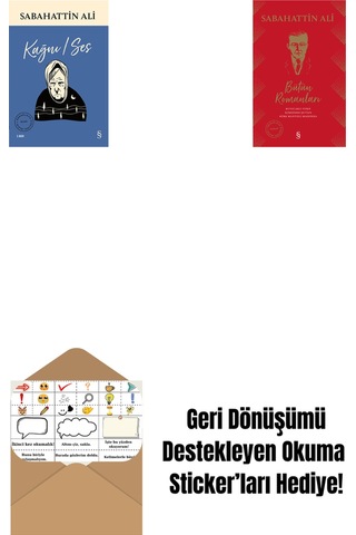 Kağnı / Ses + Sabahattin Ali Bütün Romanları Ciltli + Okuma Sticker'ları
