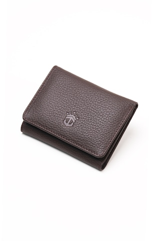 Ancora Leather Hakiki Deri Gizli Mıknatıslı Ünisex Cüzdan-46200 Kahve- Toprak