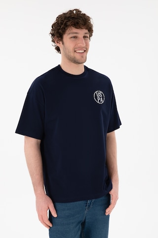 U.S. Polo Assn. Erkek Oversize Fit Bisiklet Yaka Lacivert Tişört 50305904-VR033