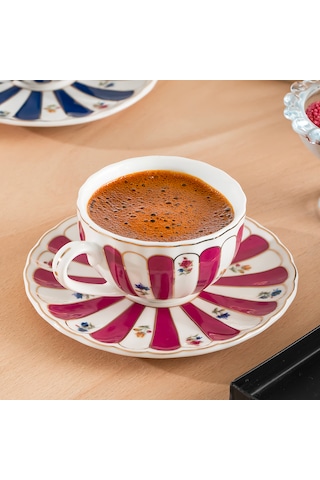 Perotti 16858 Balat 6 Kişilik 12 Parça Porselen Kahve Fincan Takı