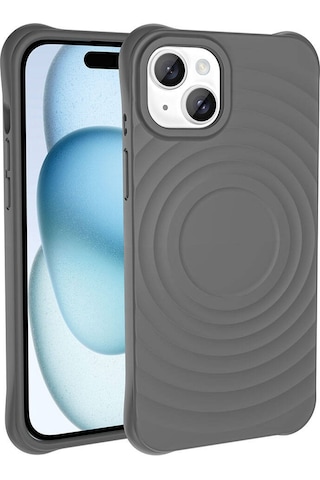 Apple Uyumlu iPhone 14 M-safe Şarj Özellikli Airbagli Mat Görünümlü Zore Hepi Kapak Yeşil