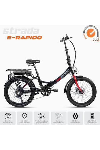 Stradacycles E-Rapido Hd 20 Jant Katlanabilir Elektrikli Bisiklet