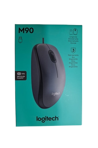 Logitech M90 Kablolu Mouse Koyu Gri