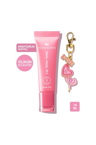 Herbaderm Tatlı Şeker Aromal Parlatıcı Dolgunlaştırıcı ve Onarıcı Vegan Dudak Balmı 10 ML