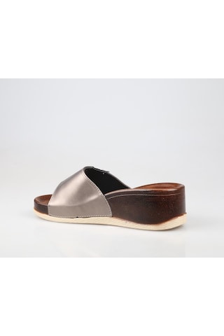 Pierre Cardin Pc-7021 Ortopedik Platin Kadın Terlik Platin
