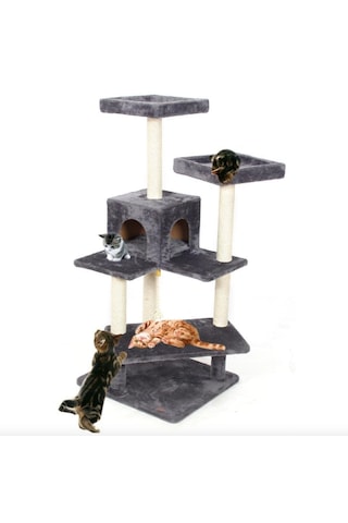 Missidea Amazon Kedi Tırmalama Evi Platformu Antrasit