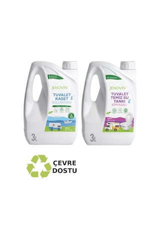 Jenovin Sifon Temizliği Karavan & Tekne Tuvalet Kimyasalı 3L - Katı Atık Parçalama Çam Kokusu
