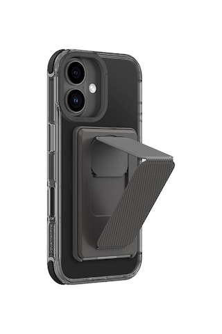 İphone 16 Plus Uyumlu Kılıf Magsafe Özellikli Standlı Kartlıklı Set Amazingthing Omni Adventure Seri Siyah