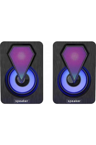 Torima D-04 Işıklı 1+1 Ses Sistemi Bilgisayar Hoparlörü
