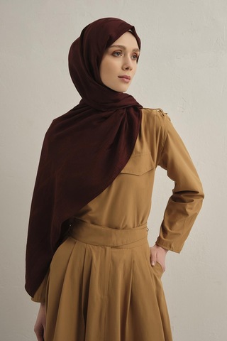 Armine Lyocell Şal - 1 - Bordo 32