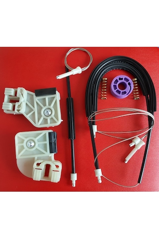 Volkswagen Polo Mk4 2002-2009 Ön Sağ Cam Kriko Teli ve Tamir Seti