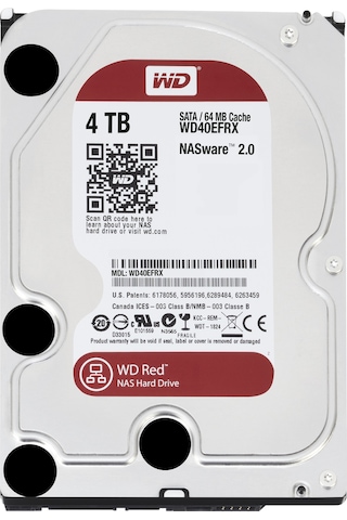 Western Digital Red WD40EFRX 3.5" 4 TB 5400 RPM SATA 3 HDD