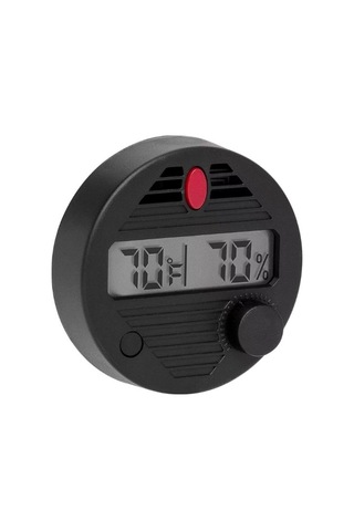 Xikar Round Siyah Dijital Higrometre Nemölçer