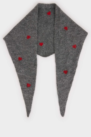Defacto Kadın Nakışlı Bandana H0481ax26smgr2 Gri-gr2