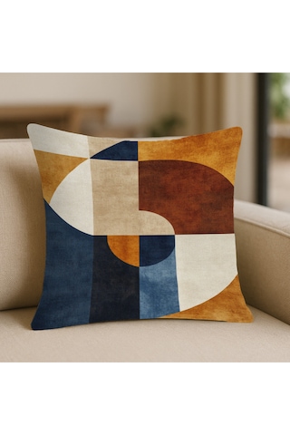 Turkıshrug Kıngdom Tribal Tarz Gri Desenli Kırlent Kılıfı 43x43 Cm, Çift Taraflı, Fermuarlı, Yıkanabilir 43 X 43 Çok Renkli