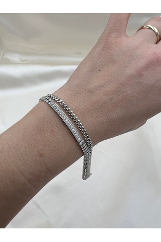 Xuping İkili Bileklik Altın - Gümüş