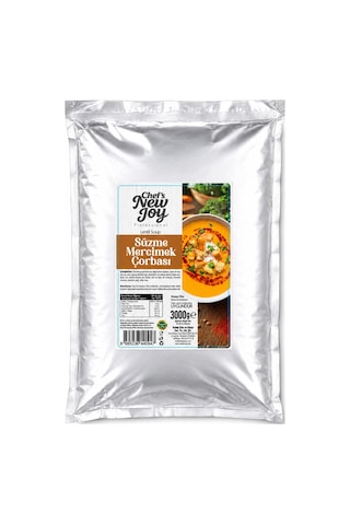 Süzme Mercimek Çorbası 3000 Gr Lentil Soup Hazır Çorba