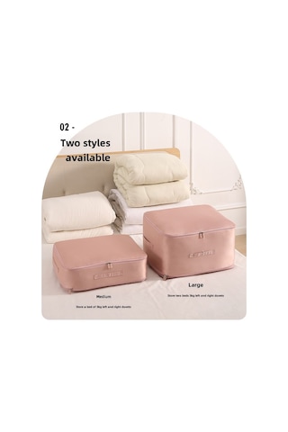 Reedark Yorgan Ve Yorganlar İçin Saten Malzeme Kompakt Depolama Çantası - Orta Boy Gri 100 Adet Gri