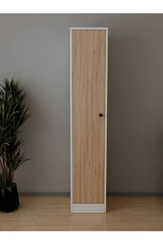 Harmony Mutfak Kiler Dolabı Banyo 5 Raflı Çok Amaçlı Dolap Beyaz & Atlantik Çam Beyaz - Atlantik Çam