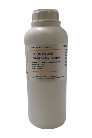 Sülfürik Asit %97-98 Extra Pure H2So4 1 L