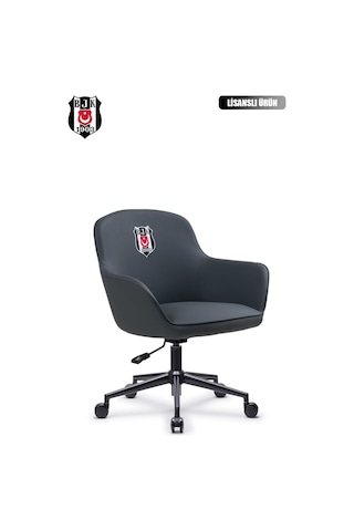 Fanchair X Beşiktaş Icon Gri Çalışma Koltuğu-40