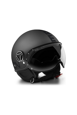 MomoDesign Fgtr Evo Mono Titanium Frost Black Açık Kask