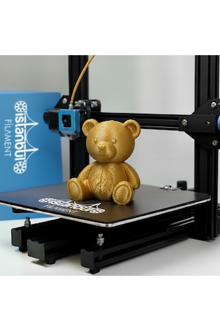 İstanbul Filament 3d Baskı Pla Filament Gold Renk 1 Kg Ø 1,75mm 0,05 Mm Bambu Lab Uyumlu 1.75mm