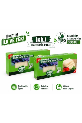 Birinci Süt Probiyotik Beyaz Peynir 300 Gr 2 Li Ekonomik Paket Türkiye De İlk Ve Tek