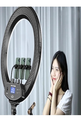 Lcd 6000k Çantalı 360 Dönen 56cm Stüdyo Güzellik Salonu Fotoğraf