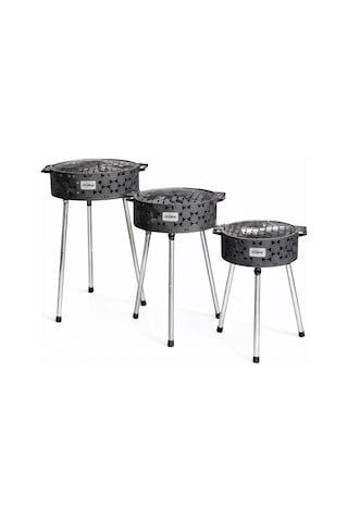 Taşınabilir Kömür Barbekü Mangal - İksa - Küçük - 33cm 13cm 52cm Diğer