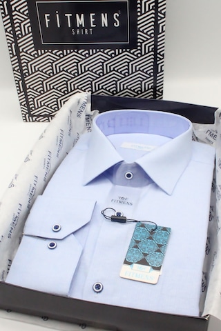 Fitmens Erkek Klasik Uzun Kol Keten Cotton Hediye Kutulu Gömlek - Açık Ma