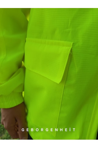 Geborgenheit Moto Gb Neon Motosiklet Yağmurluğu Cepli Astarlı Kapşonlu Su Geçirmez Alt Üst Takım Kadın Erkek